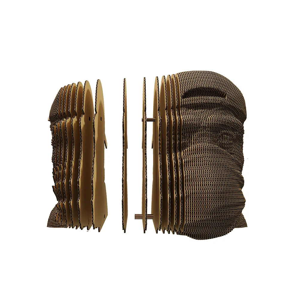 Картонный 3D-пазл Monkeys Speak no evil, 31,5x21,5x6 см