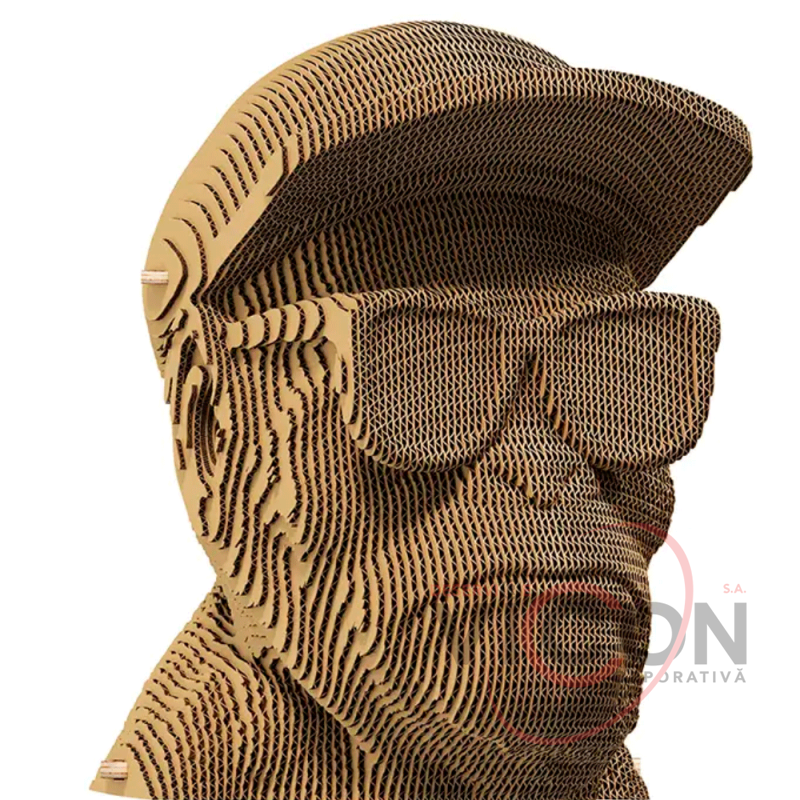 Картонный 3D-пазл Monkeys Se no evil, 31,5x21,5x6 см