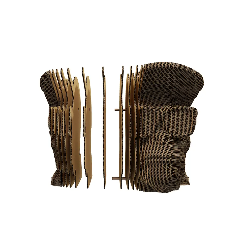Картонный 3D-пазл Monkeys Se no evil, 31,5x21,5x6 см
