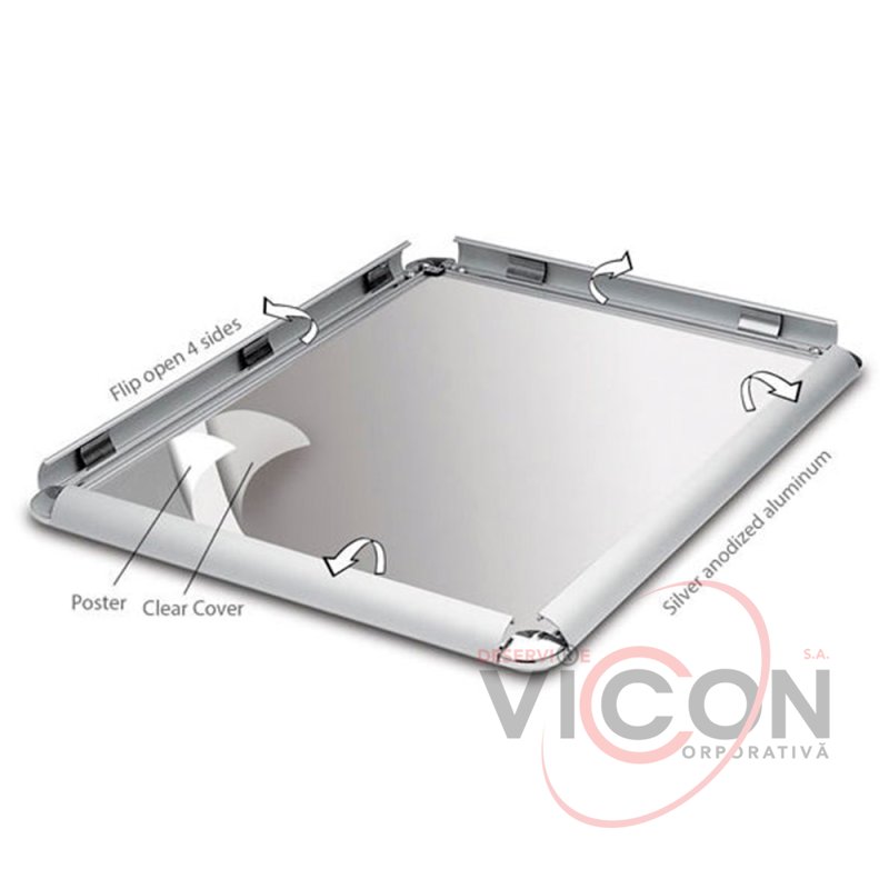 Cadru Snap Frame pentru postere și panouri - A1, A2, A3, A4