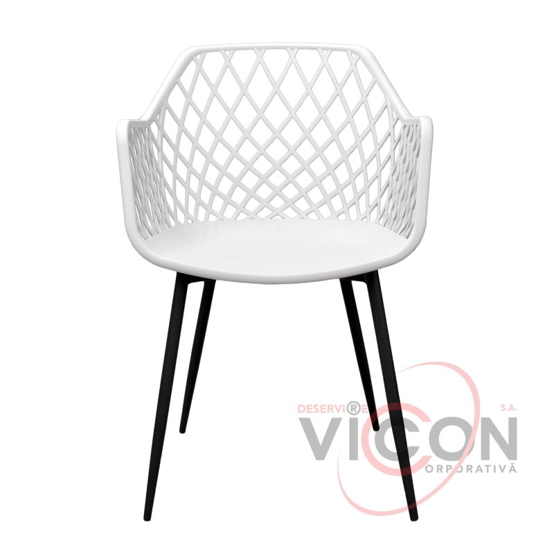 Стул SL-7019~White+Black Legs