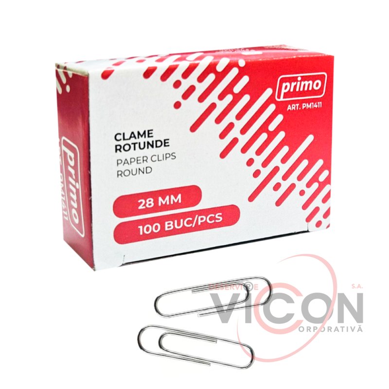 Clame Primo 28 mm nichelate 100 buc.