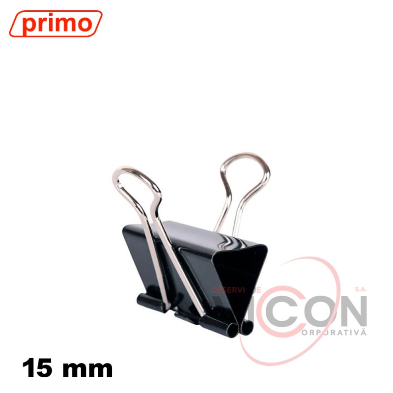 Clipse de birou, 15 mm, PRIMO (12 buc)