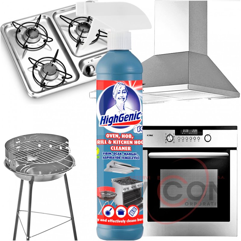 Solutie curatare grill Oven, Hob, Grill Cleaner HighGenic 500ml
