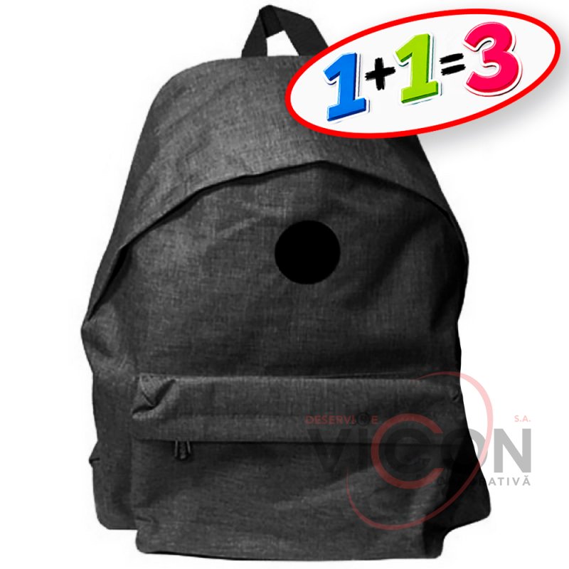 Rucsac 43x13x33 SPRM negru, PIPPA CNT-2065