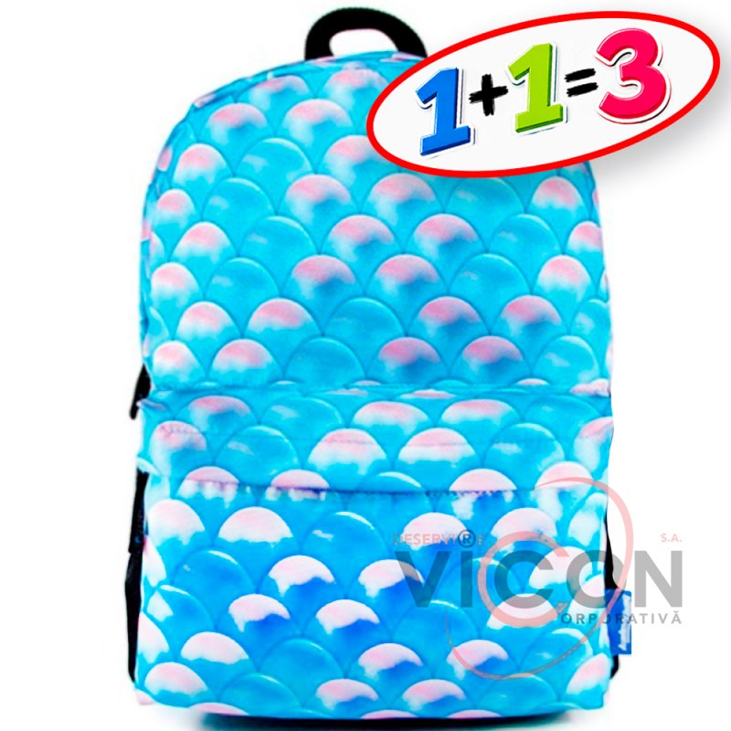 Rucsac 44x17x31 Graphic, turcoaz, PIPPA CNT-2050-20