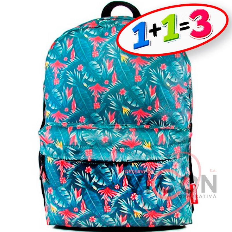 Rucsac 44x17x31 Graphic, verde închis, PIPPA CNT-2050-01