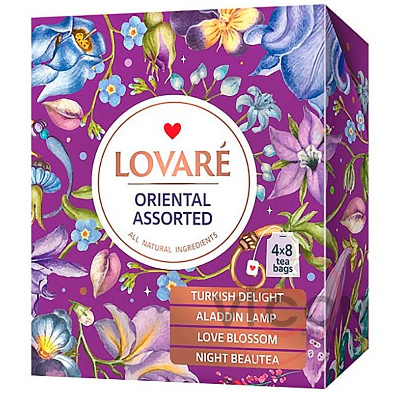 Набор черного чая в пакетиках 32 шт LOVARE ORIENTAL ASSORTED