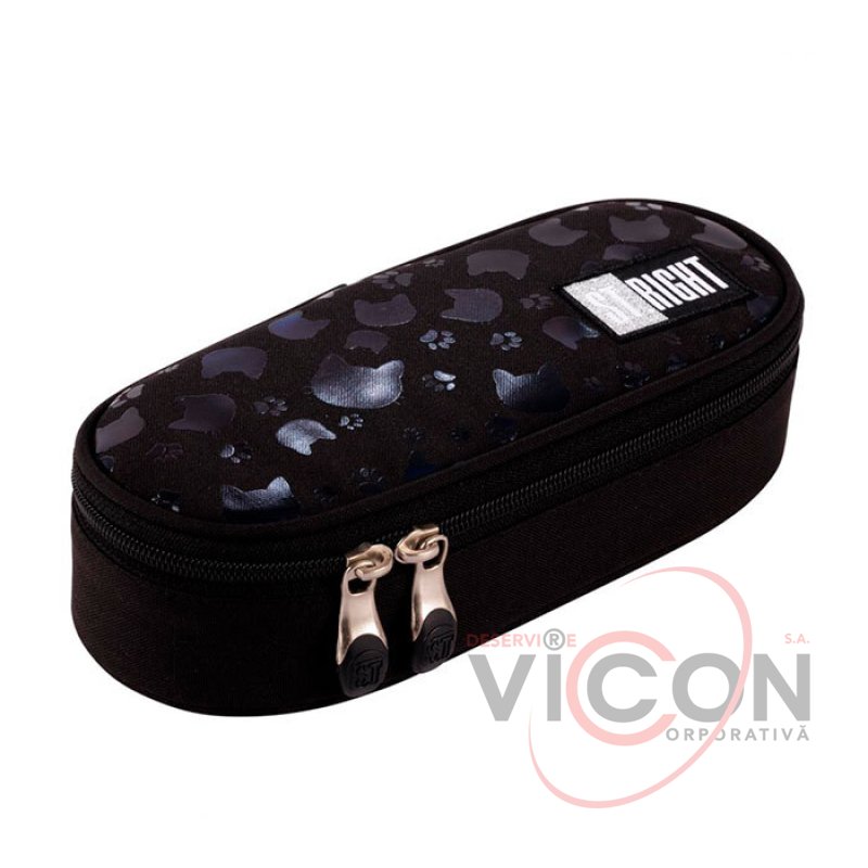 Пенал с внутренним клапаном коллекция St.Right — Black Cats PC01 23 x 9 5 x 6 см