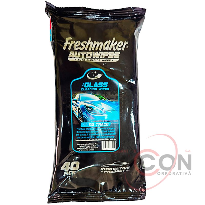 Влажные салфетки для стекол AutoWipes 40шт GLASS Freshmaker