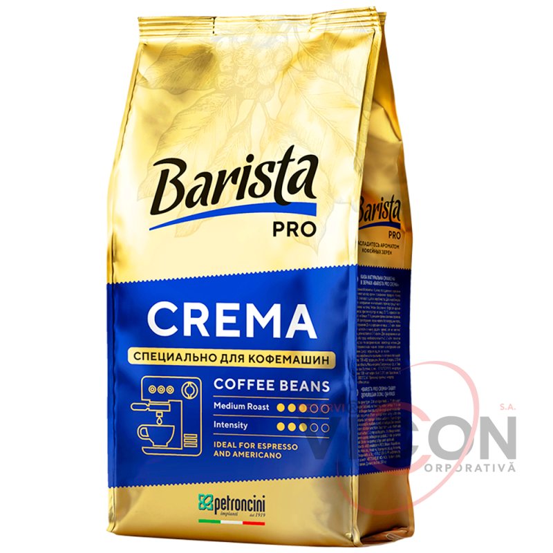 Кофе в зернах Barista PRO CREMA 80% Арабика и 20% Робусты, 1 кг