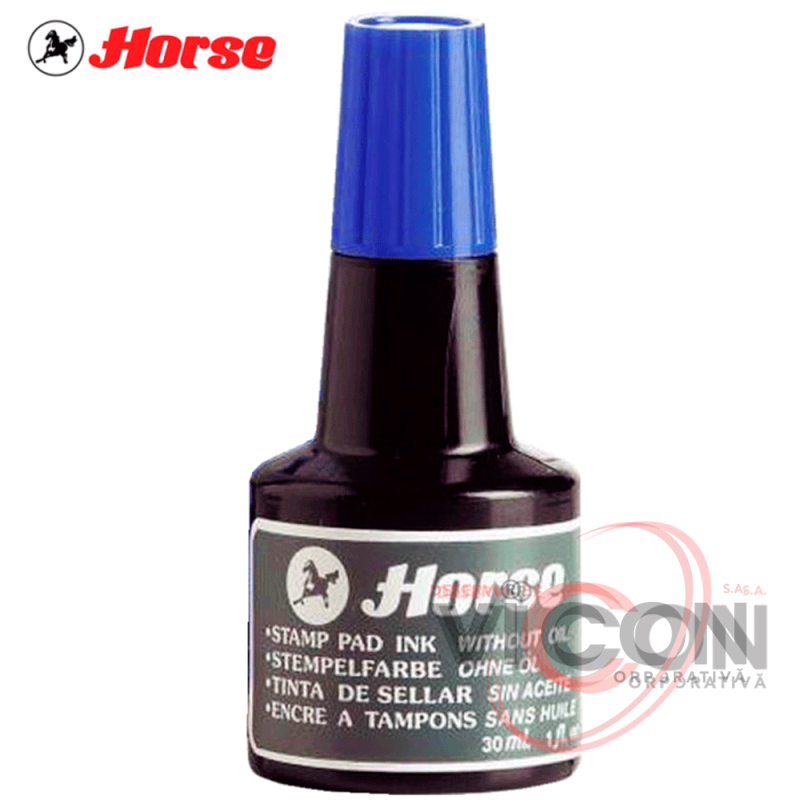 Краска для печати HORSE, 30 мл, синяя