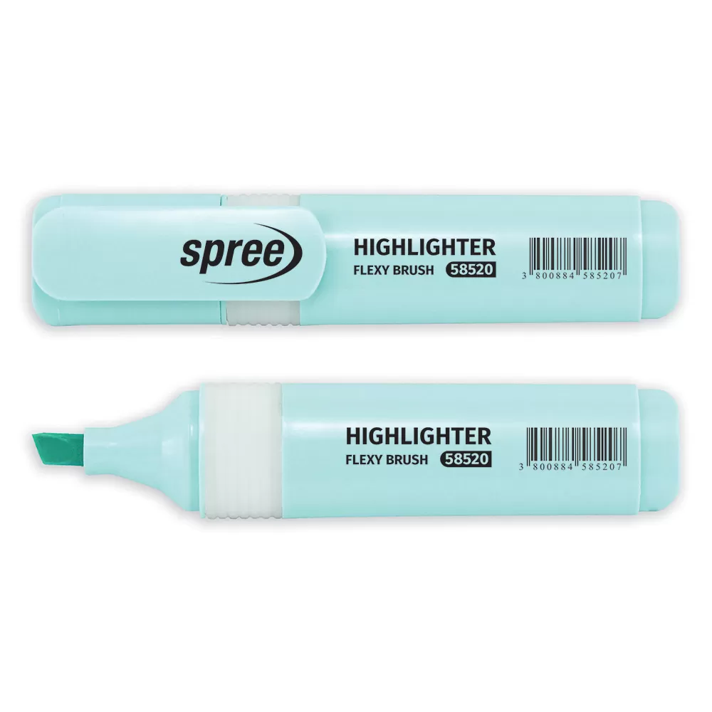 Marker evidențiator Spree Highlighter Pastel, 1-6 mm