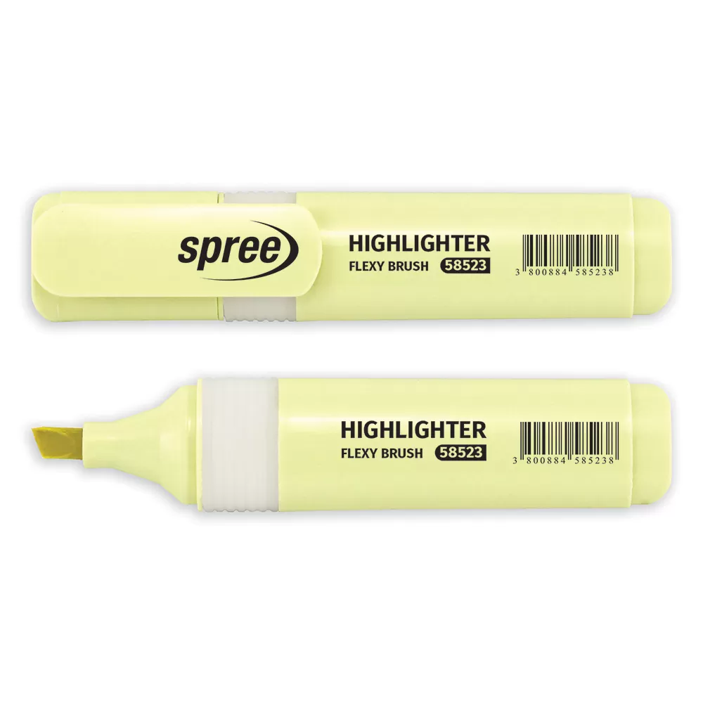 Marker evidențiator Spree Highlighter Pastel, 1-6 mm