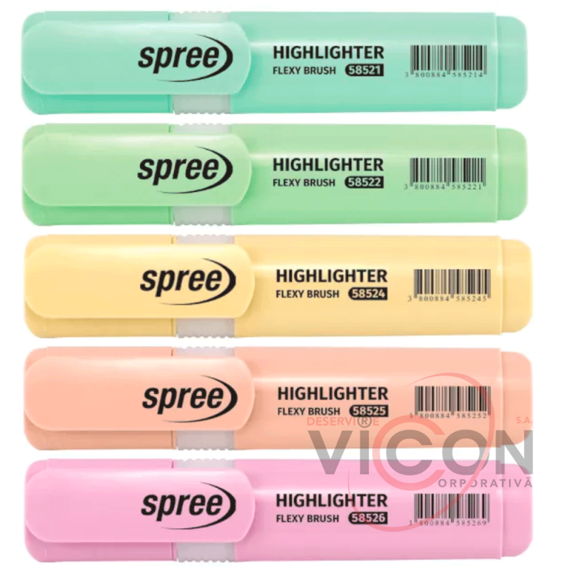 Маркер текстовыделитель Spree Highlighter Pastel