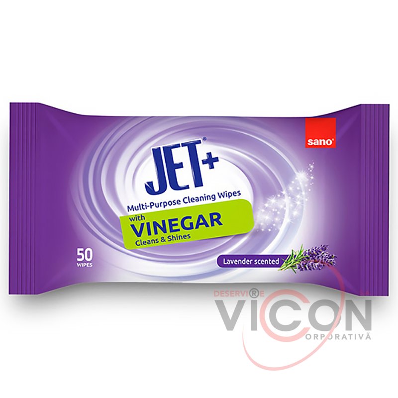 Салфетки влажные Sano Jet Universal с уксусом, 50 шт.