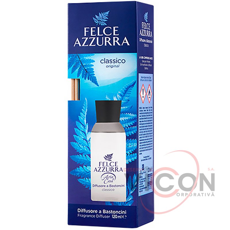 Difuzor de parfum cu bețișoare Felce Azzurra Classic, 120 ml