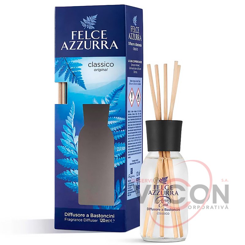 Аромадиффузор с палочками Classic Felce Azzurra, 120 мл