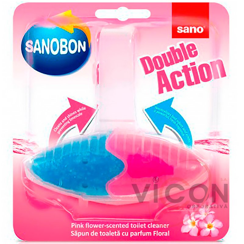 Suspensie pentru WC (55 g) SANO Double Action Pink