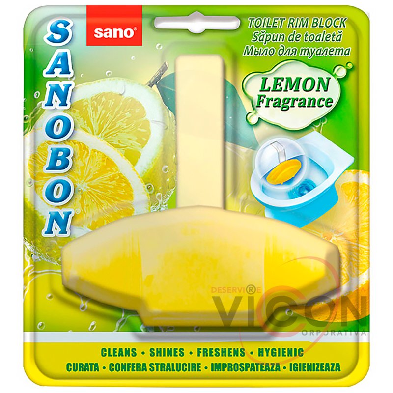 Suspensie pentru WC (55 g) Sanobon Lemon