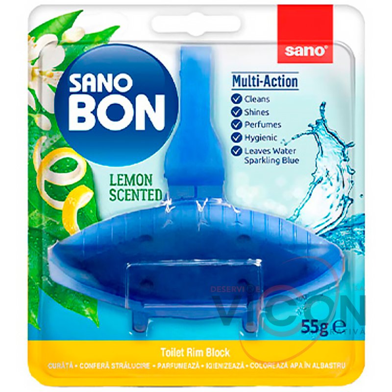 Suspensie pentru WC (55 g) SANO BON Lemon