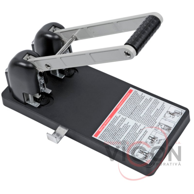 FOROFIS perforator puternic pentru 150 de foi, corp din plastic cu mecanism metalic (negru)
