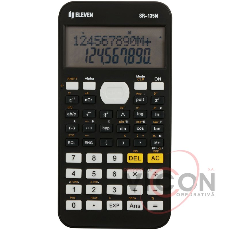 Калькулятор научный Eleven SR135N, 2 линии, черный