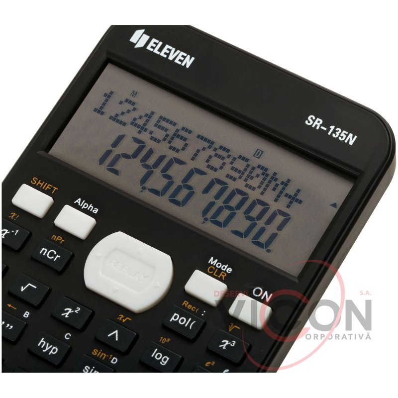 Калькулятор научный Eleven SR135N, 2 линии, черный