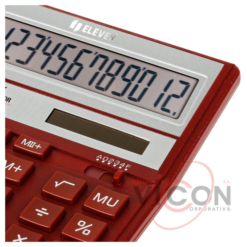 Калькулятор Eleven SDC-888X-RD, 12 разрядов, красный 