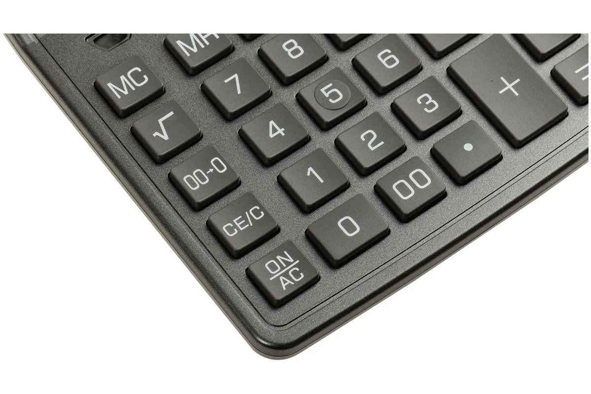 Калькулятор настольный Eleven SDC-444X-GR, 12 разрядов, двойное питание, 155х204х33 мм, cерый