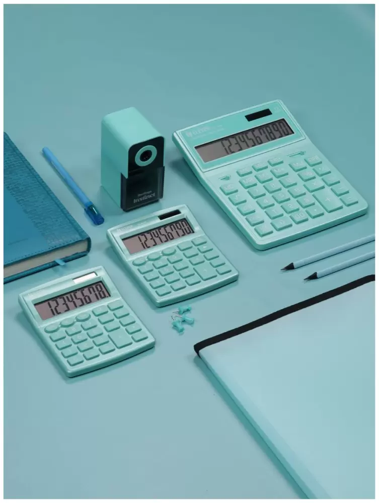 Calculator Eleven SDC-444X-GN, 12 cifre, dual power, 155×204×33mm, turcoaz