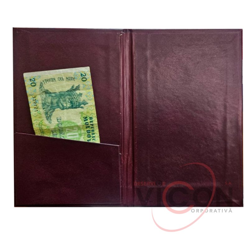 Carnet de cecuri  11x17 cm, bordo