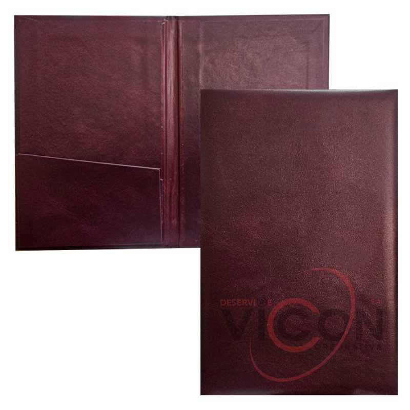 Carnet de cecuri  11x17 cm, bordo