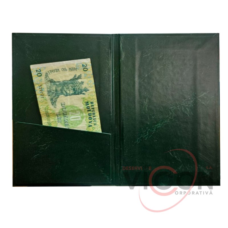 Carnet de cecuri  11x17 cm, verde