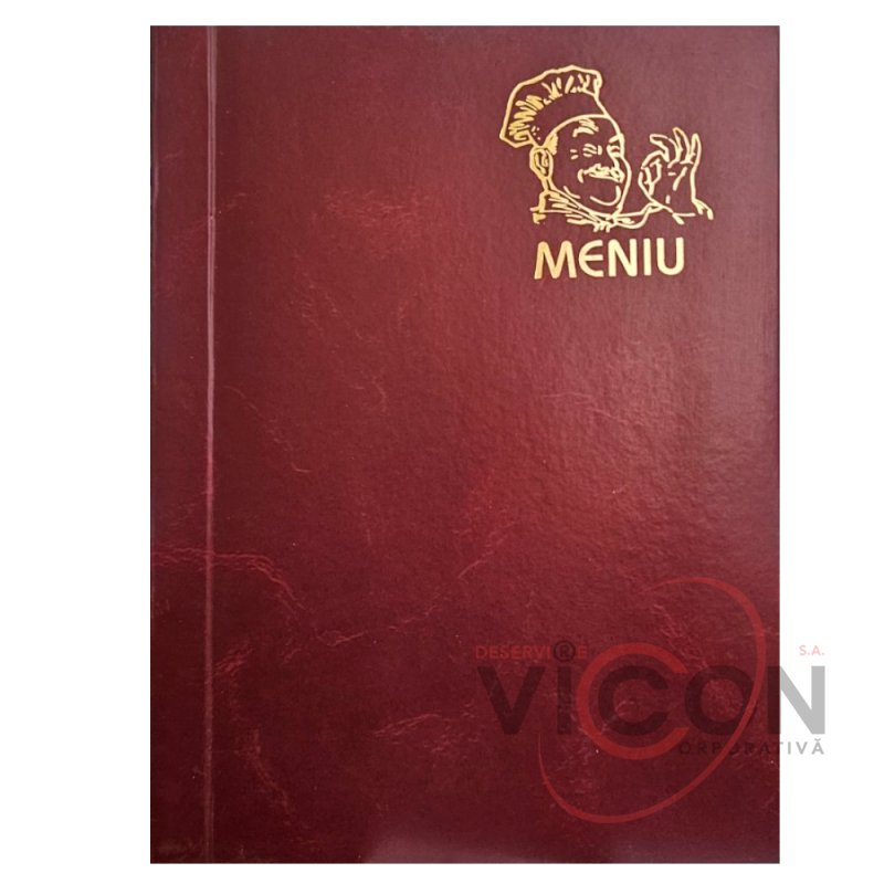 Mapă pentru meniu 24х31 cm, bordo