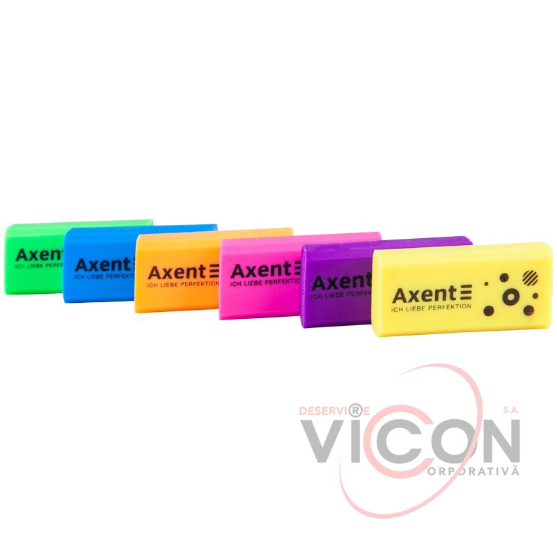 Ластик Axent Neon 1197-A, ассорти цветов
