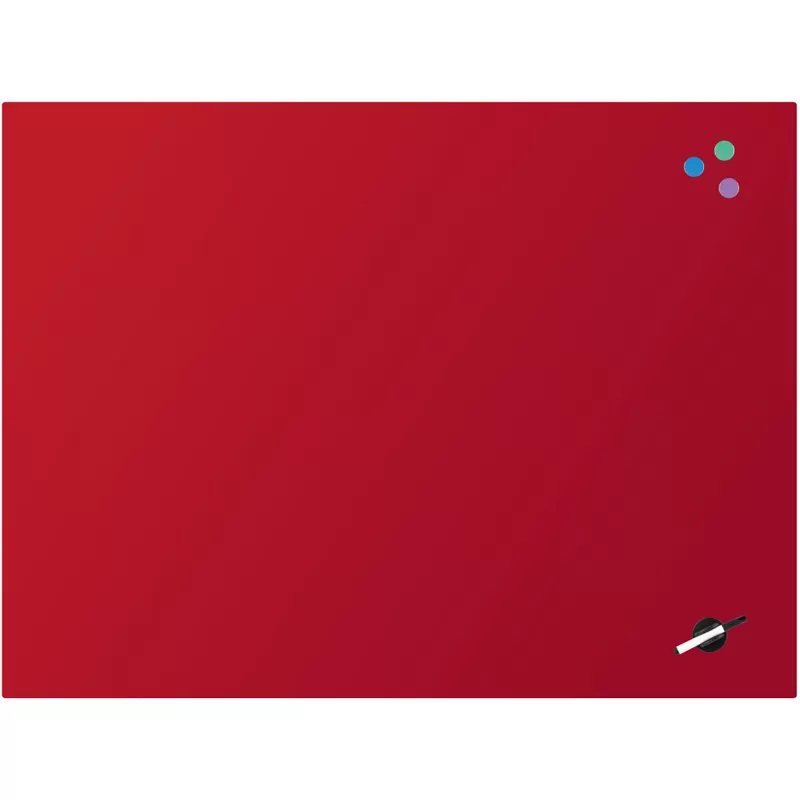 Доска стеклянная магнитно-маркерная Axent 90x120 см, красная 9616-06-A