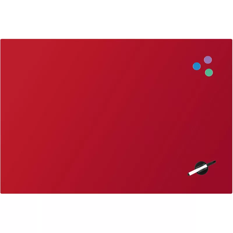 Доска стеклянная магнитно-маркерная Axent 60x90 см, красная 9615-06-A