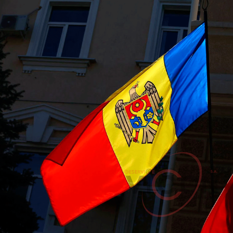 Steag național pentru exterior Republica Moldova 200x100 cm, 110g/m2, poliester