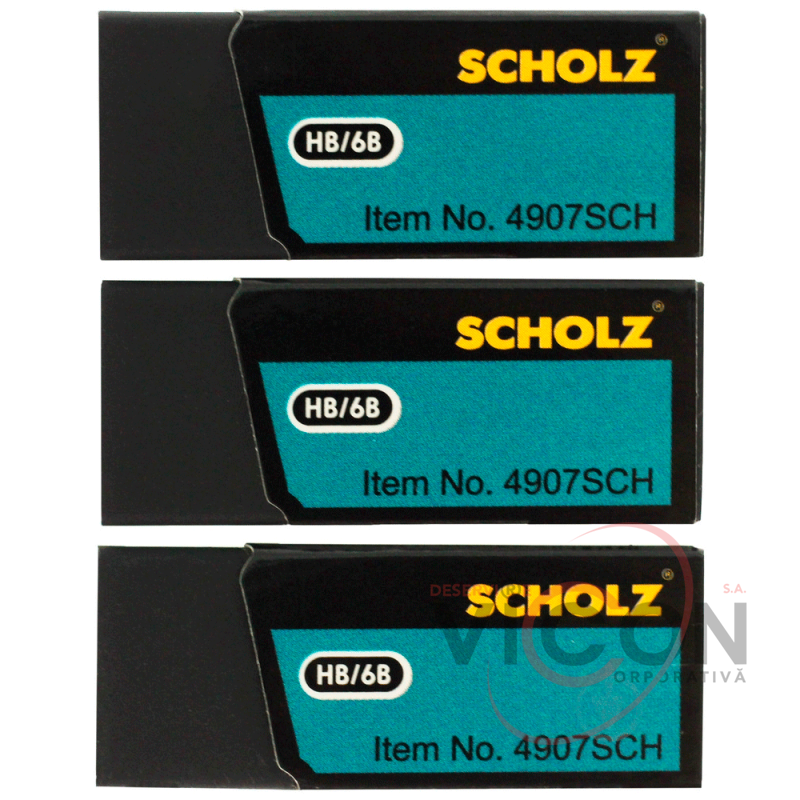 Ластик черный Eco-PVC, 4907SCH SCHOLZ