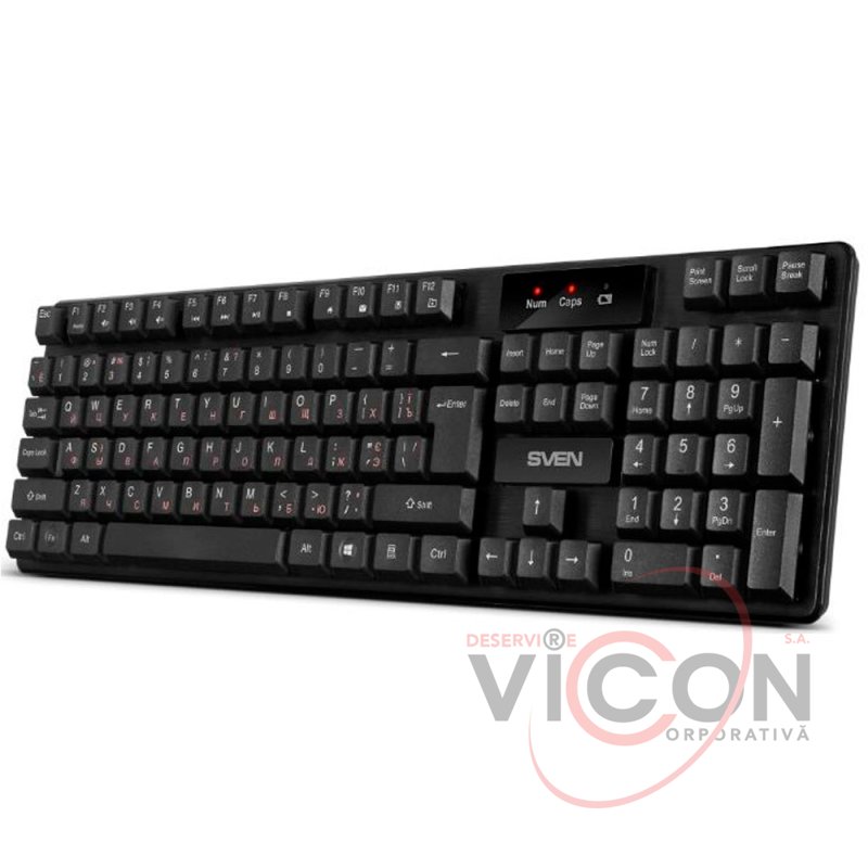 Беспроводная клавиатура Sven SVEN KB-C2300W Wireless, Black