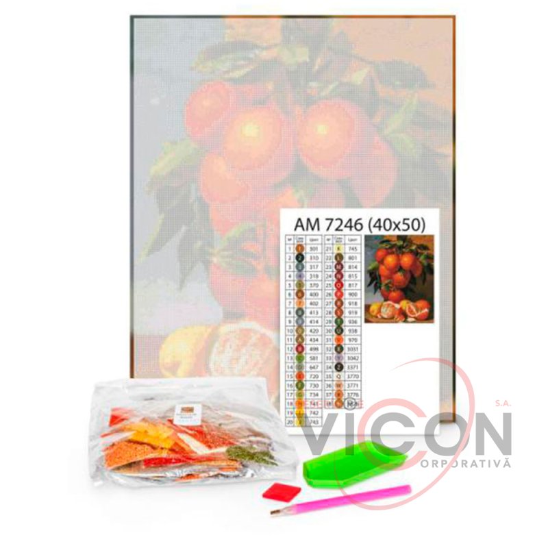 Алмазная картина по номерам 40*50 см
