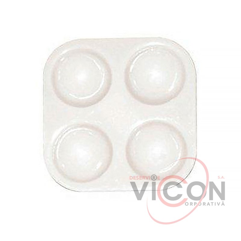 Палитра Conda 8.5x8.5 см 4 отверстия (пластик)