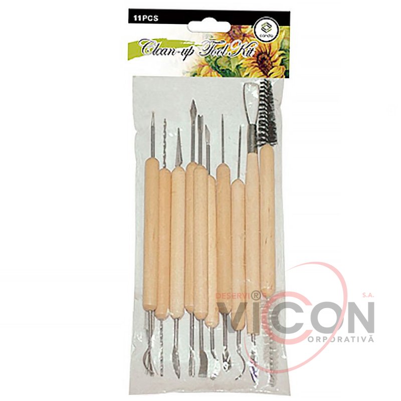 Set unelte modelat lut, Conda, 11 buc.