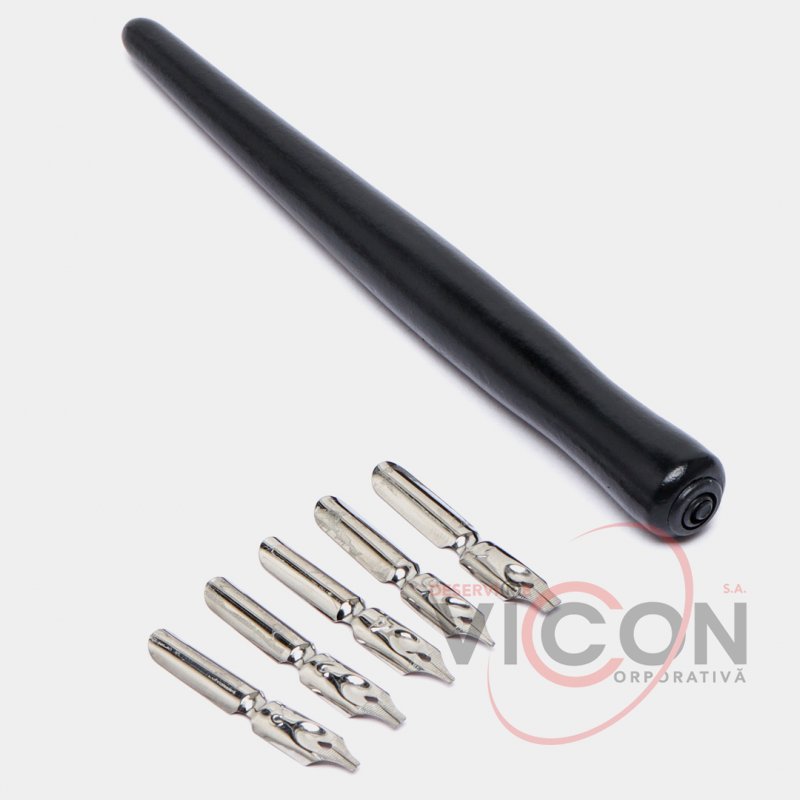 Penite set+toc, pentru caligrafie Conda