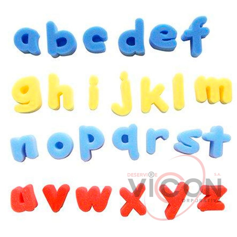 Фигурки из губки Conda, Буквы