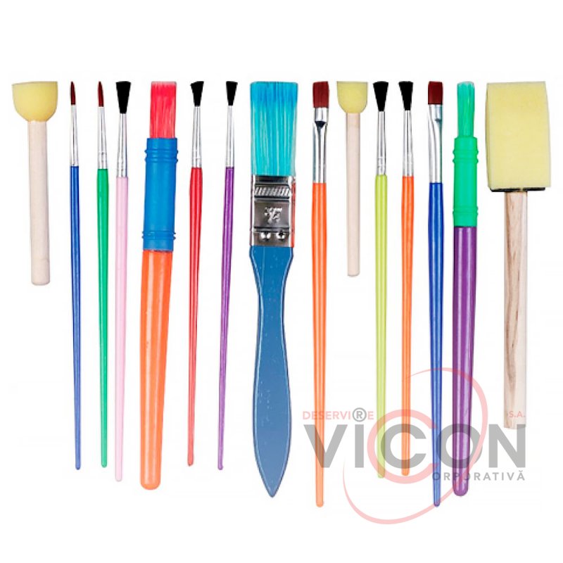 Set perii sintetice, Conda, 15 buc.