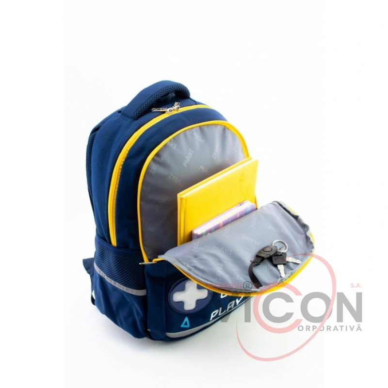 Ghiozdan ortopedic 15 PLAY GAME Albastru (36x27x16см)