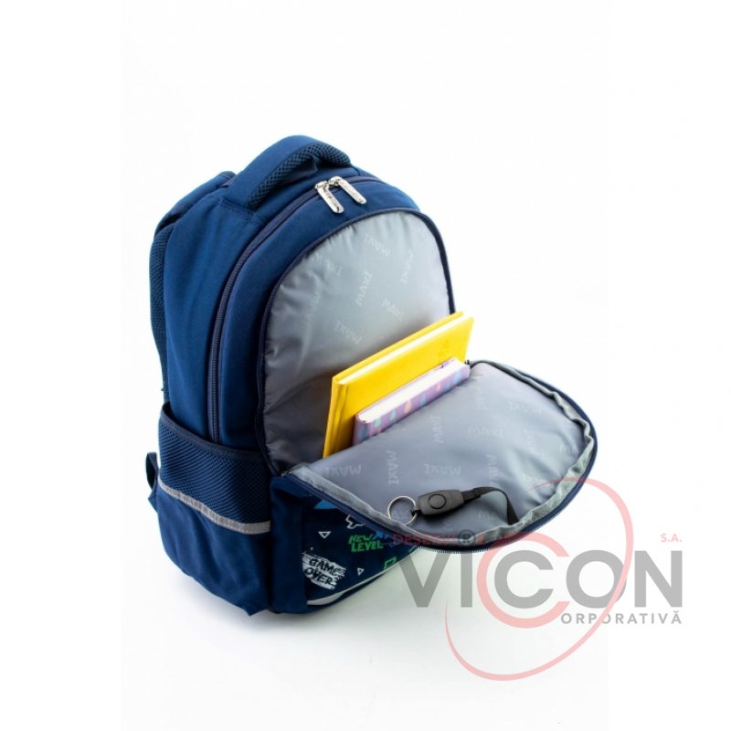 Ghiozdan ortopedic 15 PLAY FUN Albastru (36x27x16см)