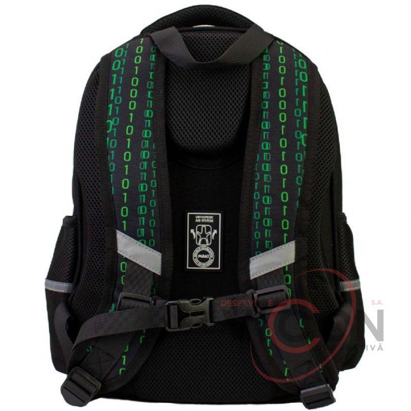 Ghiozdan ortopedic 15 MATRIX negru (145-175cm)